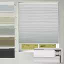 Changshade No Drill No Tools Blackout Cellular Shades, Cordless Blinds for Indoor Windows, Room Darkening Window Shades Honeycomb Blinds for Bedroom, Office, Home, 29.5" w x 48" h, White