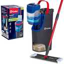 O-Cedar H2prO Flat Mop System | Quick Cleaning Tool | Clean with Water | Machine Washable Reusable Microfiber Mop Pad | Safe on Wood Floors, Vinyl, Tile, Baseboards, Walls