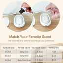 Travel Mini Diffuser for Essential Oils Multifunction Waterless Mini Car Aromatherapy Diffuser for Room Office Bedroom(White)