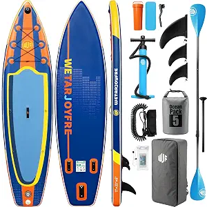 Wetarjoyfre Inflatable Paddle Board 11' x 33" x 6" SUP Board for Beginners