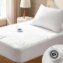 Bedsure Heated Mattress Pad Twin - Luxury Soft Electric Bed Warmer with Memory & Preheat Functions, 12-Hour Auto Off & 10 Heat Settings with Single Controller, Fast Heating, Deep Pocket, 39"x75"