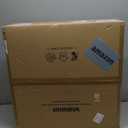 VOLISUN Low Profile Ceiling Fans with Lights and Remote, 23.6in Flush Mount Ceiling Fans with Light, 3000K-6500K Dimmable Fandelier LED Fan Light, Black Bladeless Ceiling Fans with Lights for Bedroom