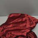 P Pothuiny 6 Pieces Queen Satin Sheets Luxury Silky Burgundy Satin Bedding Sheet Set, 1 Deep Pocket Fitted Sheet + 1 Flat Sheet + 4 Pillow Cases