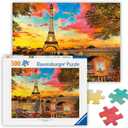 Ravensburger - Evening in Paris - 500 Piece Jigsaw Puzzle - Stunning, Vivid Imagery of Paris at Dusk - Bold Colors - Inspiring Scene - Ideal Gift - Frameable Art - Screen-Free Fun - Puzzles for Adults
