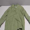 PRETTYGARDEN Spring Quarter Zip Pullover Sweaters for Women 2026 Long Sleeve Collared Fitted Ribbed Knit Tops (Small, Green)