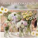 24pcs Glass Cylinder Vases for Centerpieces,Clear Flower Vases for Wedding Decorations and Indoor Home Decor, Hurricane Candle Holder for Table Shelf, Party