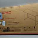 WOHOMO Folding Desk, 31.5" Small Desk for Small Spaces, Easy Assemble Foldable Computer Desk for Laptop, Mini Portable Working Table Narrow Wooden Writing Workstation for Home Office, White, Small Size:31.5 X 15.7