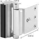 2 x Home Security Door Lock Child Proof Door Reinforcement Lock for Kids Safety Withstand 800lbs Metal Door Lock Security Front Child Safety Door Latch Lock Top High Security Door Locks for Interior Lock