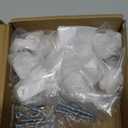 khtumeware 10 Pack 1-1/2 Inch Diameter Polished Nickel Cabinet knobs with Backplate, Vintage Backplate for Cabinet knobs and Drawer knobs, Bi-Fold Door Knobs