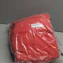 Superior Cotton Chevron Bath Towel Set, Zero Twist, Large Plush Absorbent Body Towels, Luxury Soft Quick Drying, Shower, Spa, Hotel, Pool, Guest Bathroom, Home Essentials, Set of 4, Red