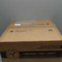 48 Inch Fandelier Ceiling Fans with Light, Chandelier Ceiling Fan, Retractable Ceiling Fan for Bedroom, Living Room, 3 Color Change, LED Dimmable, 6 Speeds, Reversible DC Motor- Chrome