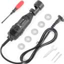 Tungsten Electrode Sharpener Grinder TIG Welding Set, ALUMINUM TIG Sharpener Welding Tungsten Grinder Head 12 Holes Rotary Tool, with Slot Tungsten Sharpener Multi-Angle, 5pc Wheels