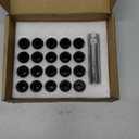 Orion Motor Tech M12x1.5 Lug Nuts,12x1.5mm Wheel Lug Nuts Compatible with Toyota Camry Corolla Highlander RAV4 Tacoma, Honda Accord CR-V Civic Fit, Ford Escape Focus Fusion and More, Set of 20 (Black)