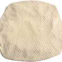 Stretch Jacquard Fabric Chair Cover For Dining, Hotel,For Leisure Chairs With Elastic Strap, Machine Washable, Beige(Beige)