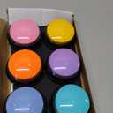 Dog Buttons for Communication,Talking Buttons for Dogs,6 Recordable Sound Buttons + 24 Scene Patterns + 1 Dog Button Mat+ 12 AAA Batteries30 Seconds Dog Buttons for Pet Sound Training Toy