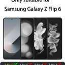 2 Pack for Samsung Galaxy Z Flip 6 Privacy Screen Protector, Internal TPU Privacy Film, Anti-Fingerprint, Scratch-Resistant, Privacy Guard