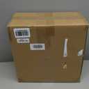 Metal Round End Table,Modern Pedestal Table,Corner Drink Tables,Accent Side Table Nightstand for Living Room,Patio and bar (Cream White)