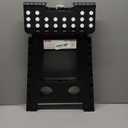 ACKO Folding Step Stool Foldable 16 Inch 400 lbs Capacity, Plastic Stools for Adults and Kids, Collapsible Stools for Kitchen, Stepping Stool with Handle, Black,1 PC