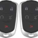 X AUTOHAUX 2pcs 433MHz HYQ2EB Replacement Keyless Entry Remote Car Key Fob for Cadillac XT5 2017 2018 2019 for Cadillac XT4 2019 5 Button