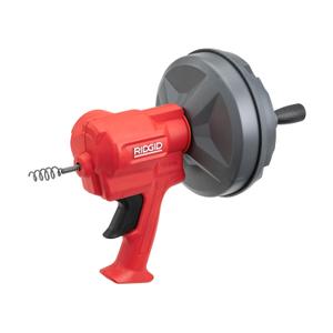 RIDGID 80168 EZ Spin Drain Snake for Tubs, Showers, and Sinks, Drain Cleaner with AUTOFEED, MAXCORE Cable