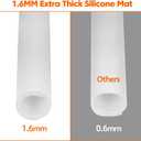 Extra Large Silicone Mat, 96x36 Heat Resistant Mats for Countertop, Cuttable Waterproof Kitchen Counter Mat, Multipurpose Countertop Protector Mat, Silicone Mats for Kitchen Counter (Translucent)