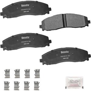 Bendix Priority1 CFM1691 Semi-Metallic Rear Brake Pads for Ford F-250 Super Duty 2022-2013, F-250 Super Duty 2024, F-350 2016-2013, F-350 Super Duty 2022-2013, F-450 Super Duty 2015-2013