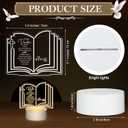 Kosiz 10 Pcs Pastor Appreciation Gifts Bulk LED Light Pastors Gift for Night Men Women Acrylic Clergy Lamp with Base Bible Verse Gifts for Xmas Birthday Anniversary (Classic Pastor)