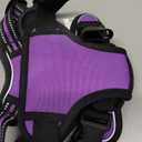 rabbitgoo Dog Harness No Pull with 2 Leash Clips, Adjustable Soft Padded, Reflective Oxford No Choke Pet Vest with Easy Control Handle for Medium Sized Dogs, Purple, M