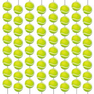 12 PCS Tennis Banners Tennis Ball Hanging Swirl Tennis Sports Game Party Garland Kit Sport Ball Paper Cutouts for Kids Teenagers Men Sports Birthday Baby Shower Party Favor Indoor Home Office Decor