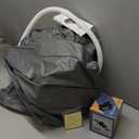 CO-Z Inflatable Bathtub With Electric Air Pump, Portable Tub With Blow Up Bath Pillow Cover, Drainage Cup Holder, Foldable Outdoor Freestanding Tub for Adults, Gray