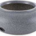 HC Companies Versatile 21 Inch Round Natural Decorative Plastic Outdoor Garden Hose Storage Pot with Side Hole for Faucet Connection, Granite