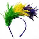 2 x SHANPIN Feather Boa Fascinator Headband Party Wedding Sallon Headwear Flapper Headpiece Feathers Fascinator Headband Fascinators Hats for Women Tea Party Headpiece
