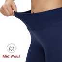 NANJI Seamless Leggings for Women - Scrunch Butt Lifting No Front Seam Mid Waist Squat Proof Active Workout Gym Yoga Pants (Blue, XL)