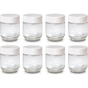 Euro Cuisine Glass Jars for Yogurt Maker, Set of 8