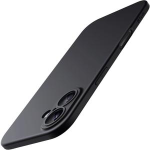 JETech Slim Case for iPhone 17 6.3-Inch, Ultra-Thin Lightweight Minimalist Phone Cover with Camera Lens Protection, Matte Anti-Fingerprint Finish (Black)