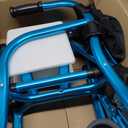 Walkers for Seniors with Seat,Front Wheel Walker Lightweight Quick Folding