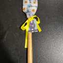 Floral Spatula Silicone Spatula with Wooden Handle