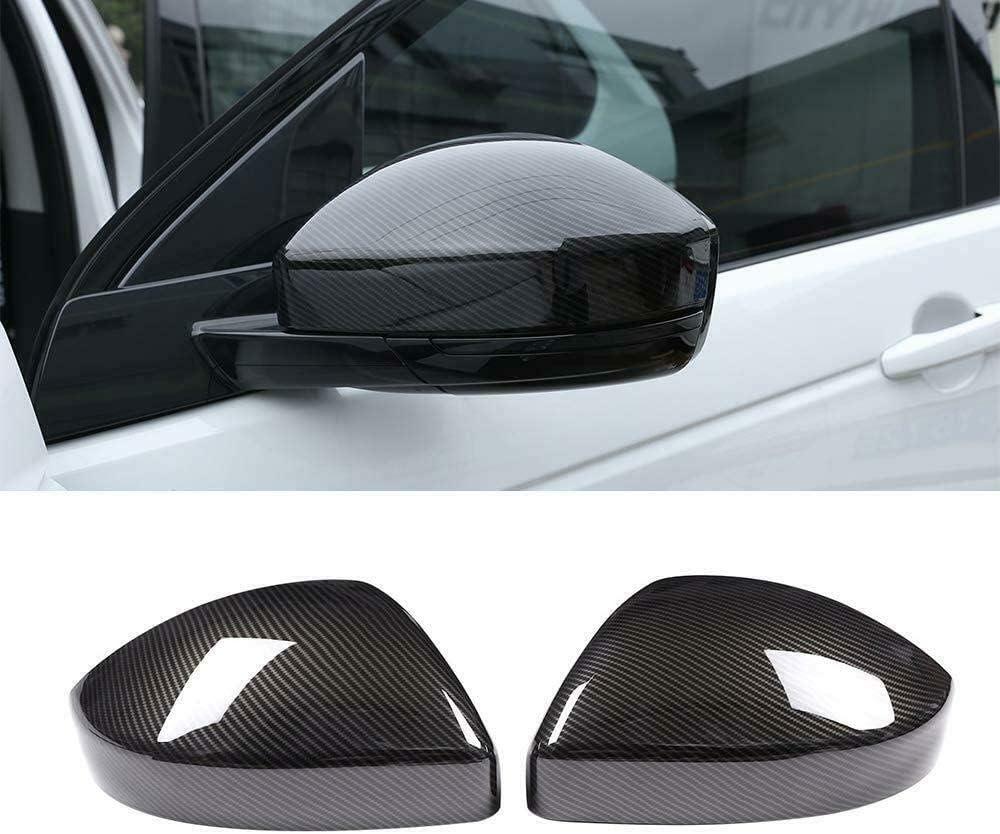 ABS Rearview Mirror Cover Side Mirror Protector Exterior Decoration for Land Rover Evoque 20162019,For Land Rover Discovery Sport 20152019,For Jaguar FPace X761 (Carbon fiber style)