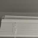 LEVOLOR Basics 2 Faux Wood Horizontal Blinds for Indoor Windows, 35 W x 72 H, Cordless Light Filtering Window Shade, White