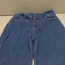 Sidefeel Women's Jeans High Waisted Straight Leg Stretchy Jeans Trendy Loose Wide Leg Zimbaplatinum Denim Pants with Pockets (12, Blue)