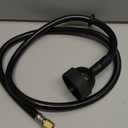 Salon Shampoo Bowl Replacement Hose Assembly with Rinse Sprayer Head – Black Flexible Hose for Barber & Spa Backwash Units