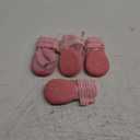 QUMY 4PCS Dog Boots for Large Dogs, Medium Dog Shoes & Paw Protectors for Hot Pavement, Summer Heat Protection, Mesh Breathable Nonslip Dog Booties for Hardfloors, Walking Running Hiking Pink Size 6