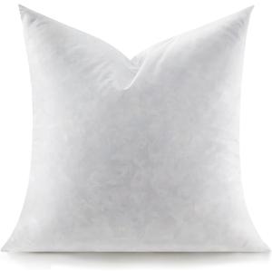 Swandream Feather Throw Pillow Insert, Soft Fluffy Square 18 x 18 Inches Decorative Pillow Insert, Feather and Down Euro Pillows for Bed, Couch and Cushion