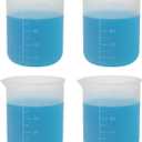 Laundry Detergent Cup,Silicone Laundry Detergent Measuring Cup,100ml Soft Material with Precision ScaleReusable,No-Clean Design for Washing Machine & DIY Resin, Soap, Plaster Crafts(4 PACK)