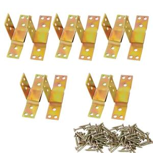 10 Set Invisible Bed Hinge Metal Thickened Invisible Furniture Bed Connection Accessories - The Ultimate Space-Saving Solution for Beds, Sofas, and More - Easy Installation (Small) 3.15"L x 0.86"W