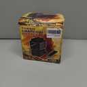 3D Multipurpose Turbo Coal Burner,Multipurpose Electric Charcoal Burner Coconut Charcoal Starter Heating Zones with Stainless Detachable Tongs, 1000W High Power Cube Coil Burner Fire Starter,Black