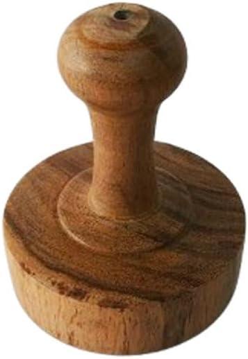 Sahishnu Online & Marketing Wooden Potato Masher,Wooden Roti Chapati Presser,roti bhakri or khakara on tawa Presser, Size -3