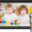 15.6inch FRAMEO Digital Photo Frame with 1920x1080 FHD IPS LCD Touch Screen, Dual-WiFi Share Photos & Videos Via Frameo App, Support USB Drive/SD Card Extend Storage, Auto-Rotate