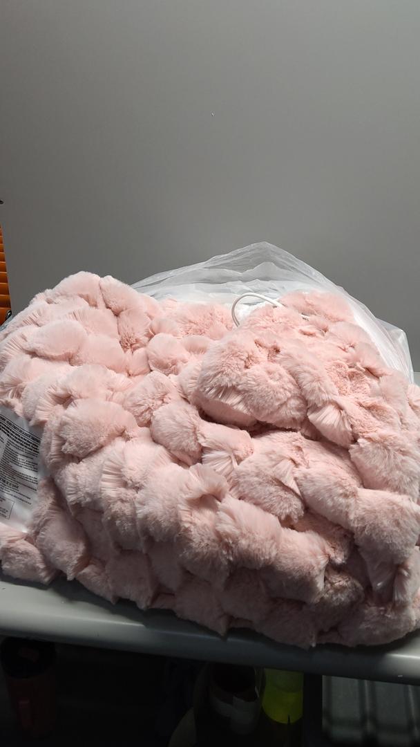 Homemate Electric Heated Throw Blanket,50x60',Luxury Faux Fur Heating Bed Blankets With 10 Heating Level 8 Hours ...