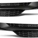 munirater 2-Pack Front Bumper Fog Light Cover Left and Right Side Replacement for Accord 2016-2017